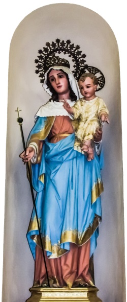 Catholic Investment Funds Represented by Statue of Mary Holding Jesus